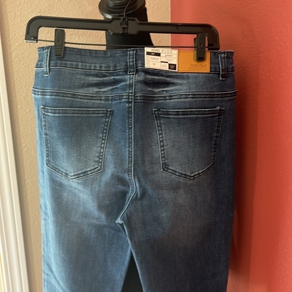 NEW KOKO Insert Flare Jeans with Green Red Trim - Picture 8 of 12